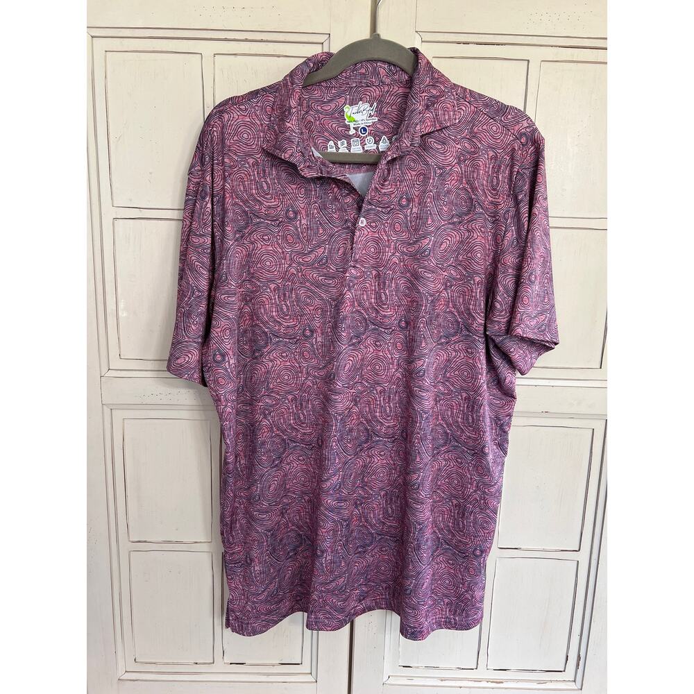 Tailor Byrd size large mens performance polo shirt golf